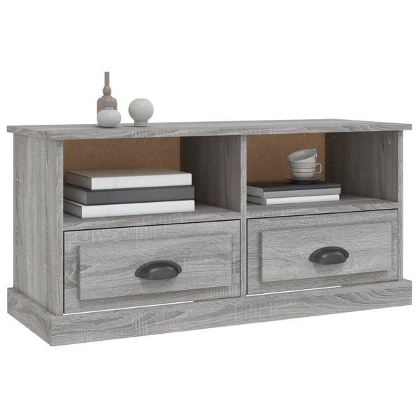 Graues TV-Möbel Fulvius 93x35,5x45cm (Holz)