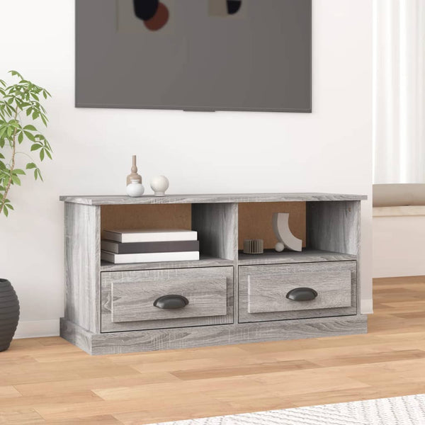 Graues TV-Möbel Fulvius 93x35,5x45cm (Holz)