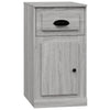 Grauer Beistellschrank mit Schublade Ghrorghita 40x50x75cm (Holz)