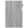 Grauer Beistellschrank mit Schublade Ghrorghita 40x50x75cm (Holz)