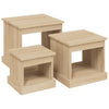 Couchtische Karen (3 Stück Sonoma-Eiche Holz)