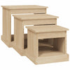 Couchtische Karen (3 Stück Sonoma-Eiche Holz)