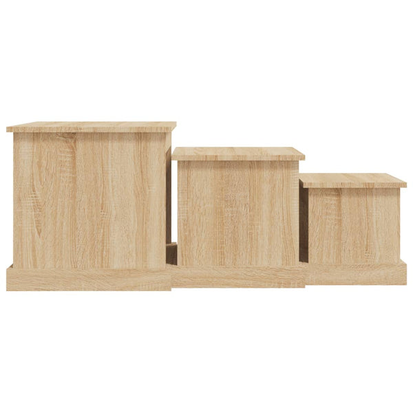Couchtische Karen (3 Stück Sonoma-Eiche Holz)