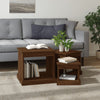 Braune Couchtische Karen (3 Stück, Eiche massiv)