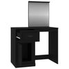 Schwarzer Schminktisch Faur 90x50x132,5cm (Holz)