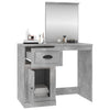 Betongrauer Schminktisch Faur 90x50x132,5cm (Holz)