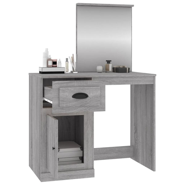 Grauer Schminktisch Faur 90x50x132,5cm (Holz)