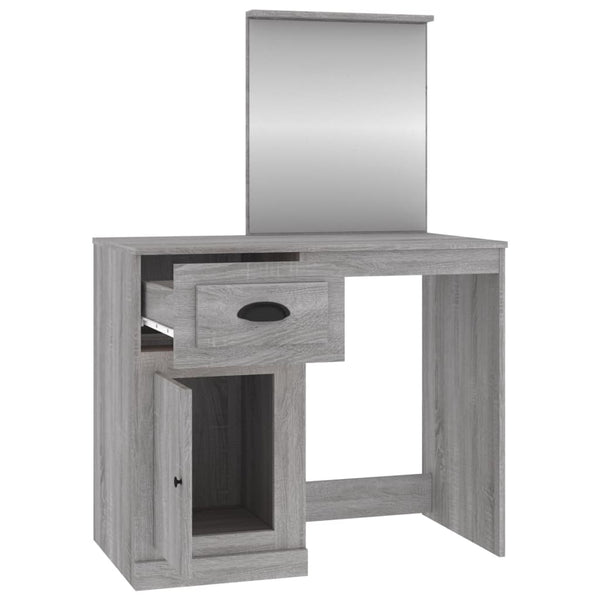 Grauer Schminktisch Faur 90x50x132,5cm (Holz)