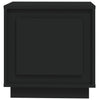 Schwarze Nachttische Lilian 44x35x45cm (2 Stück, Holz)