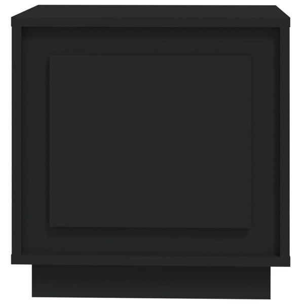 Schwarze Nachttische Lilian 44x35x45cm (2 Stück, Holz)