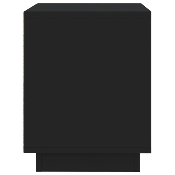 Schwarze Nachttische Lilian 44x35x45cm (2 Stück, Holz)