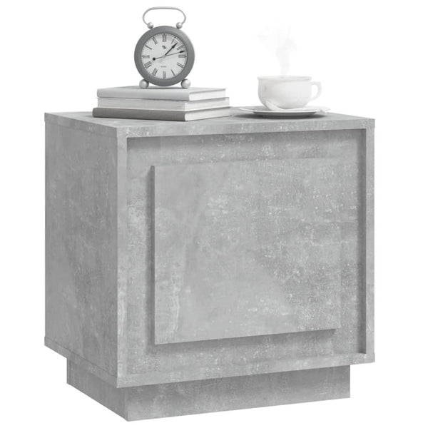 Nachttisch Lilian 44x35x45cm (Holz) in Betongrau