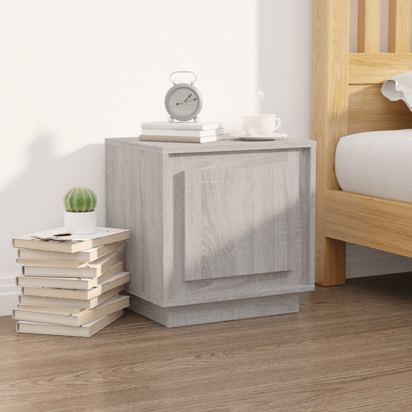 Nachttisch Lilian grau 44x35x45cm (Holz)