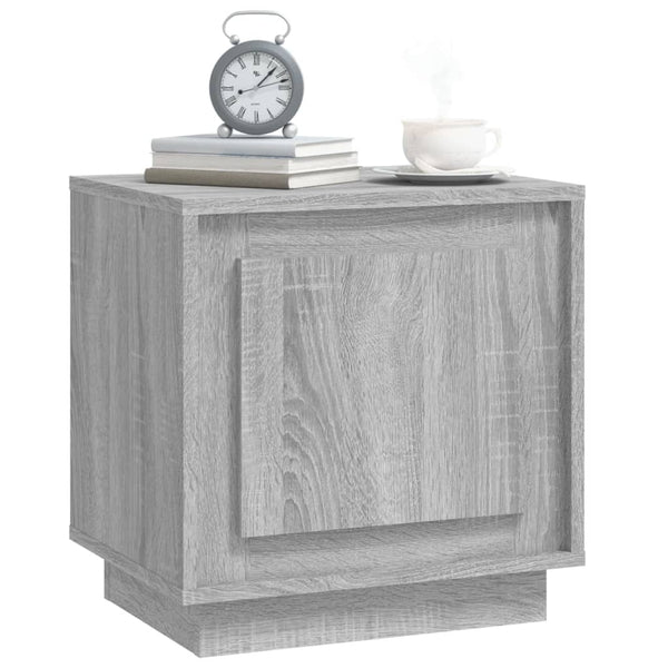 Graue Nachttische Lilian 44x35x45cm (2 St., Sonoma, Holz)