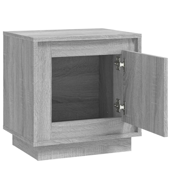 Graue Nachttische Lilian 44x35x45cm (2 St., Sonoma, Holz)