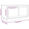 TV-Schrank Savutammi Frazier 80x35x45cm (Holz)