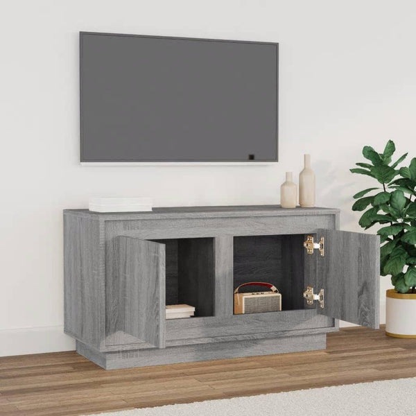 Harmaa tv-taso Frazier 80x35x45cm (puinen)