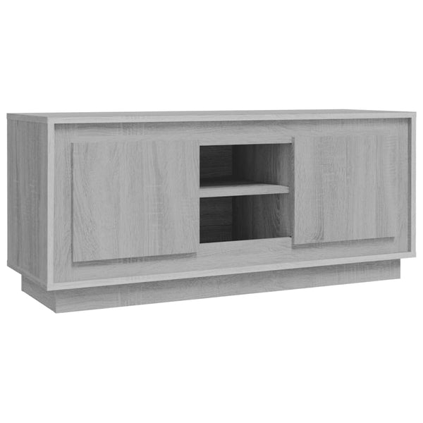 Graues TV-Möbel Huba 102x35x45cm (Holz)