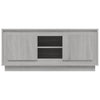Graues TV-Möbel Huba 102x35x45cm (Holz)