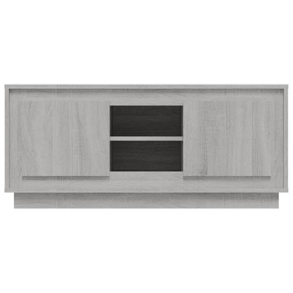 Graues TV-Möbel Huba 102x35x45cm (Holz)