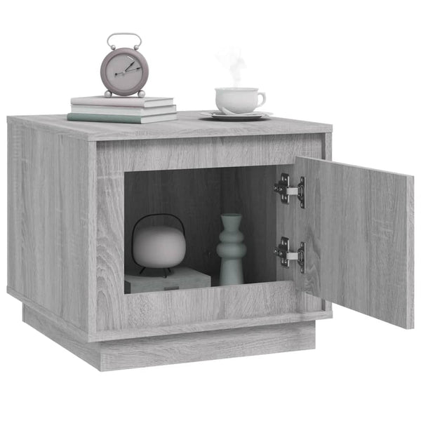 Grauer Couchtisch Catius 51x50x44cm (Holz)