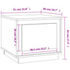 Grauer Couchtisch Catius 51x50x44cm (Holz)