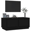 Schwarzer Couchtisch Extrelia 102x50x44cm (Holz)