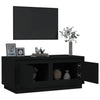 Schwarzer Couchtisch Extrelia 102x50x44cm (Holz)