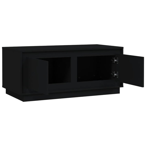 Schwarzer Couchtisch Extrelia 102x50x44cm (Holz)
