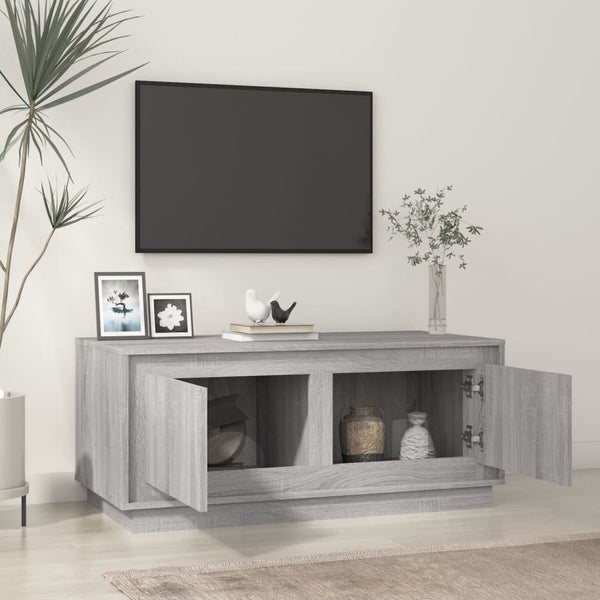 Grauer Couchtisch Extrelia 102x50x44cm (Holz)