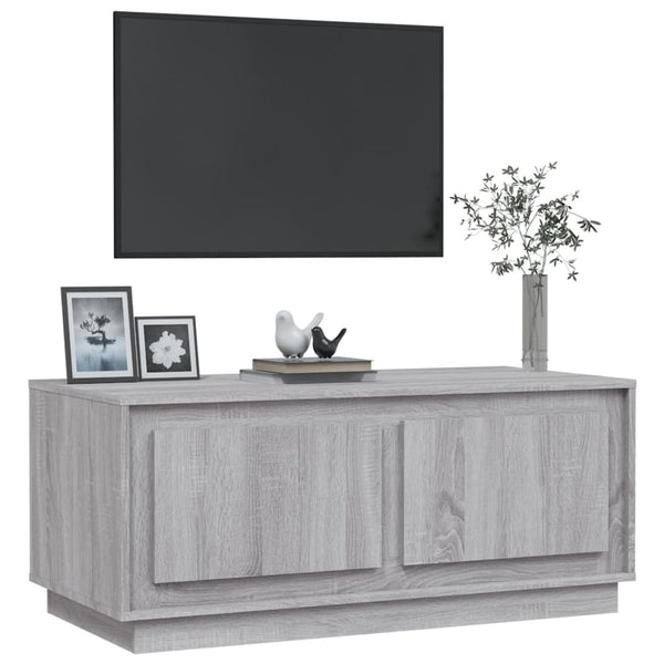 Grauer Couchtisch Extrelia 102x50x44cm (Holz)