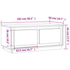 Grauer Couchtisch Extrelia 102x50x44cm (Holz)