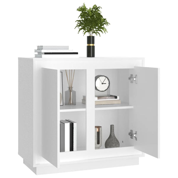 Weißes Sideboard Zdanek 80x34x75cm (Holz)