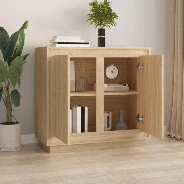 Sonoma Eiche Kommode Zdanek 80x34x75cm (Holz)