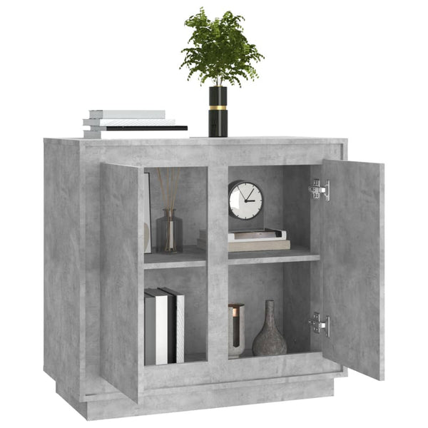 Sideboard Zdanek 80x34x75cm in Betongrau (Holz)