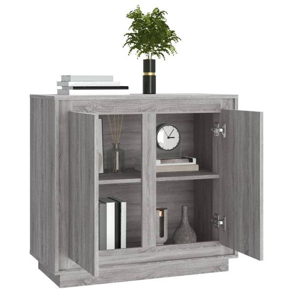 Graues Sideboard Zdanek 80x34x75cm (Holz)