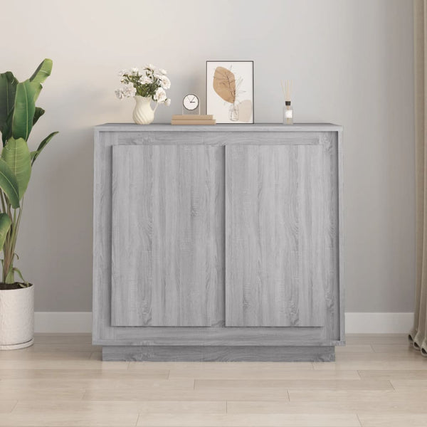 Graues Sideboard Zdanek 80x34x75cm (Holz)