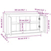 Harmaa senkki Duris 102x35x60cm (puinen)