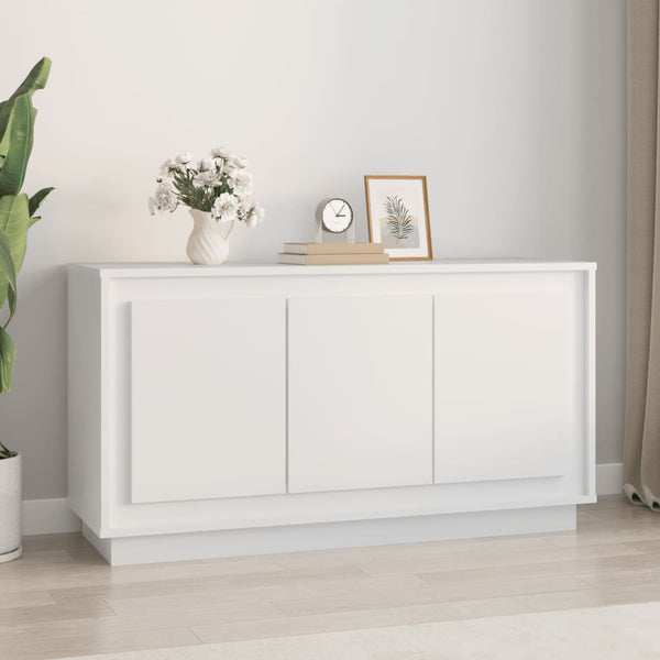 Valkoinen senkki Efrosana 102x35x55cm (puinen)
