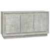 Betongraues Sideboard Efrosana 102x35x55cm (Holz)