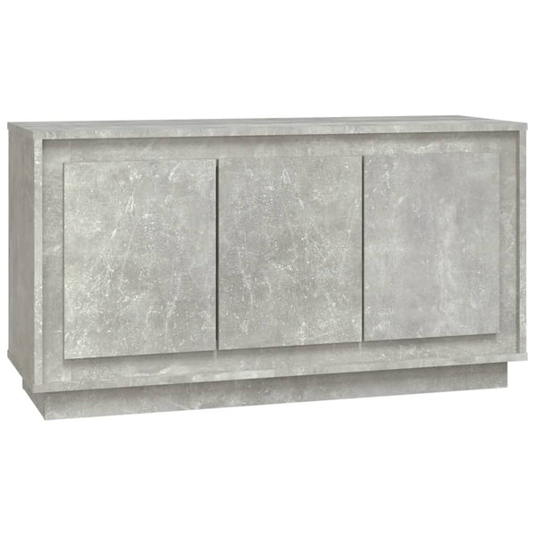Betongraues Sideboard Efrosana 102x35x55cm (Holz)