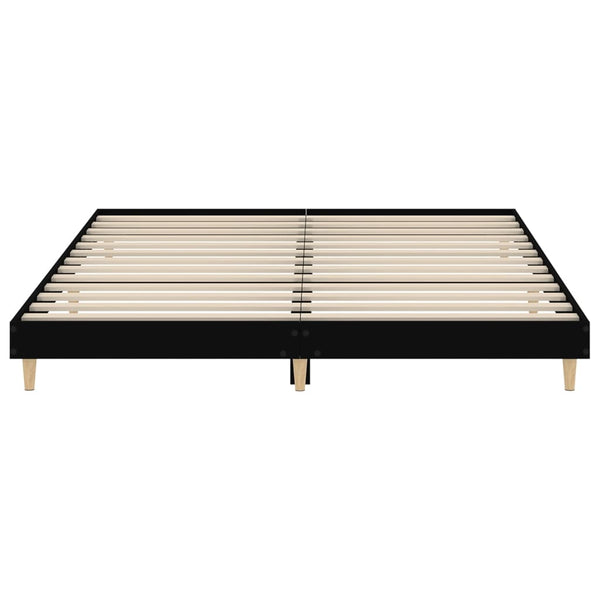 Schwarzer Bettrahmen Dobronica 200x200cm (Holz)