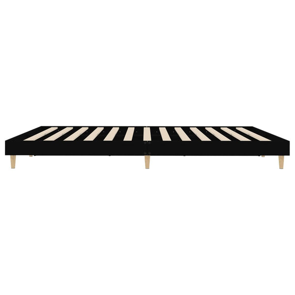 Schwarzer Bettrahmen Dobronica 200x200cm (Holz)