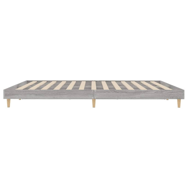 Graues Bettgestell Dobronica 200x200cm (Holz)