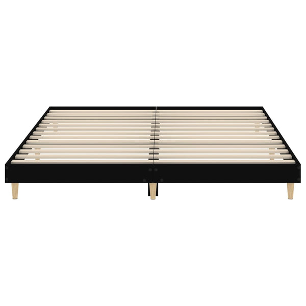 Schwarzer Bettrahmen Dobronica 150x200cm (Holz)