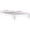 Schwarzes Bettgestell Dobronica 100x200cm (Holz)
