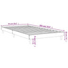 Braunes Bettgestell Dobronica 90x200cm (Holz)