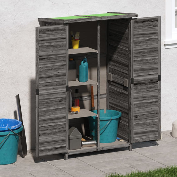 Grauer Gartenschuppen Artemiza 83x57x140cm (Kiefer)