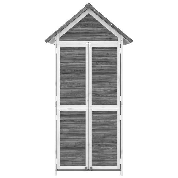 Gartenschuppen Iacob 89x52,5x175cm (Kiefer), grau
