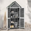 Gartenschuppen Iacob 89x52,5x175cm (Kiefer), grau
